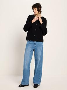 Double-face cardigan (GOTS) via LANIUS