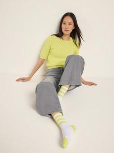 Colourblock socks (GOTS) via LANIUS