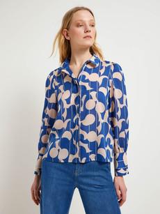 Shirt blouse print graphic dots via LANIUS