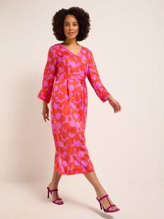 Midi Dress Print Graphic Dots via LANIUS