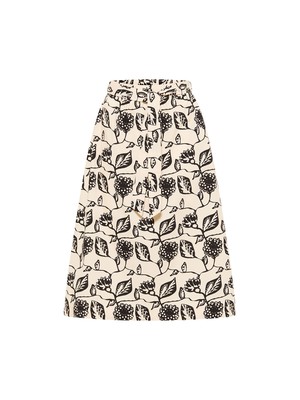Midi skirt print Botanical Garden (GOTS) from LANIUS