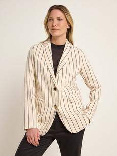 striped blazer (OCS) via LANIUS