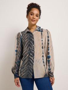 Silk blouse print Tabu via LANIUS