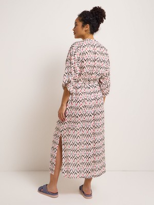 Kaftan dress print ikat from LANIUS