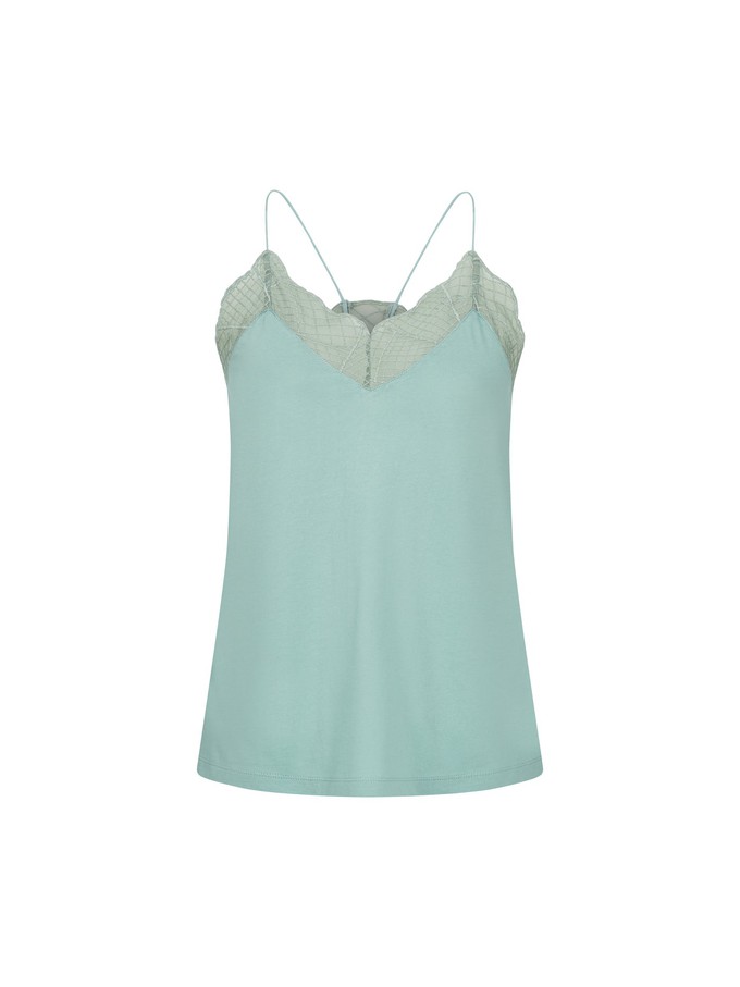 Top with graphic lace from LANIUS