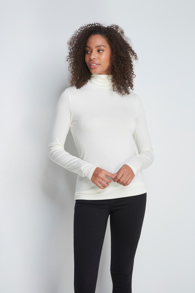 Roll Neck Micro Modal Top from Lavender Hill Clothing