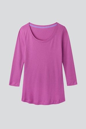 3/4 Sleeve Scoop Neck Cotton Modal Blend T-Shirt from Lavender Hill Clothing 3/4 Sleeve Scoop Neck Cotton Modal Blend T-Shirt from Lavender Hill Clothing