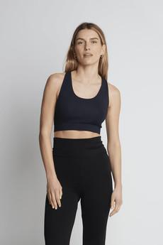 Black Micro Modal Bralette via Lavender Hill Clothing