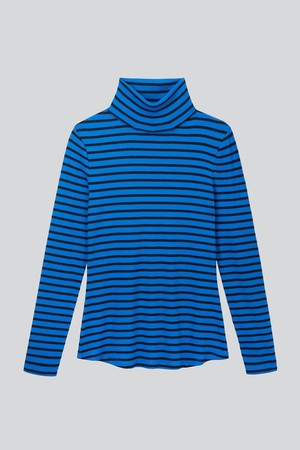 Striped Cotton Roll Neck from Lavender Hill Clothing Striped Cotton Roll Neck from Lavender Hill Clothing