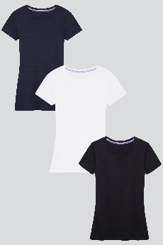 Short Sleeve Crew Neck Cotton Modal Blend T-shirt Bundle via Lavender Hill Clothing