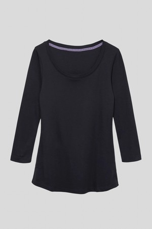 3/4 Sleeve Scoop Neck Cotton Modal Blend T-Shirt from Lavender Hill Clothing 3/4 Sleeve Scoop Neck Cotton Modal Blend T-Shirt from Lavender Hill Clothing