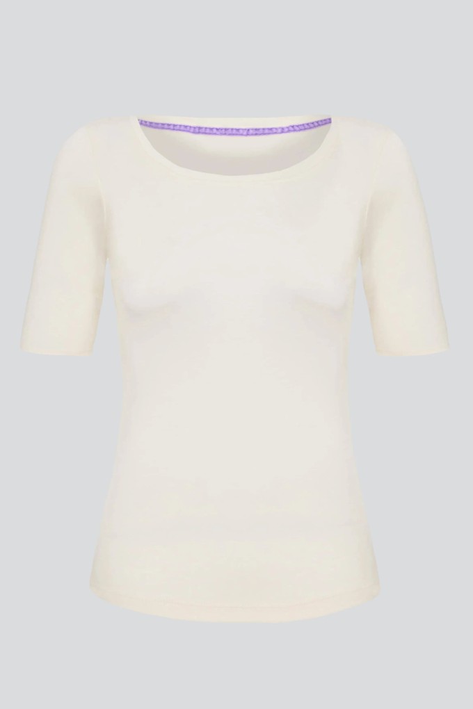 Half Sleeve Scoop Neck T-Shirt from Lavender Hill Clothing
