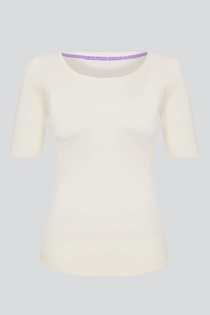 Half Sleeve Scoop Neck T-Shirt from Lavender Hill Clothing
