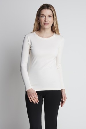 Long Sleeve Crew Neck Cotton Modal Blend T-shirt from Lavender Hill Clothing