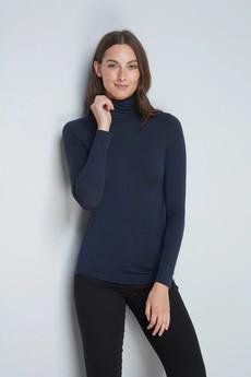 Roll Neck Micro Modal Top via Lavender Hill Clothing
