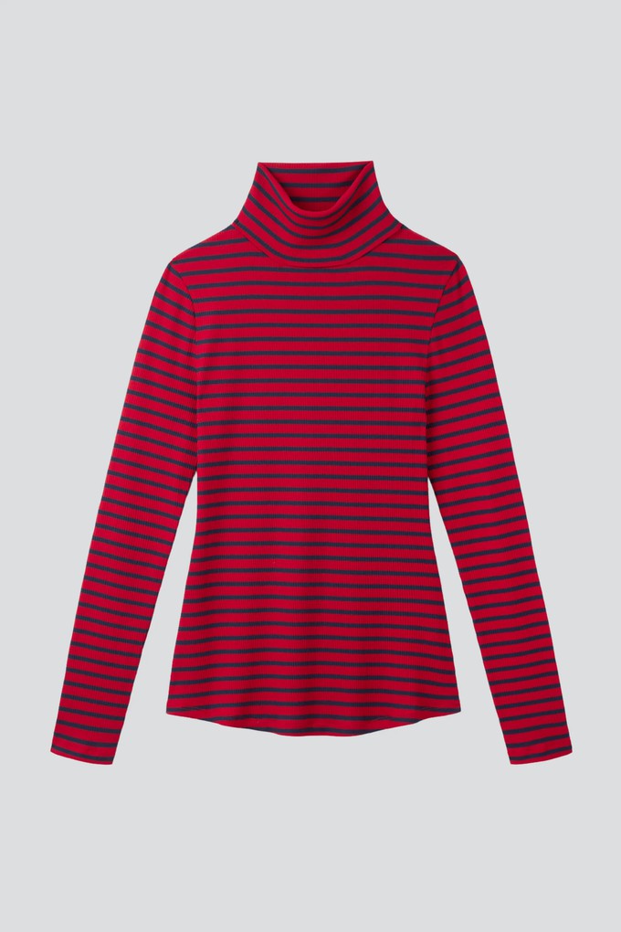 Striped Cotton Roll Neck from Lavender Hill Clothing Striped Cotton Roll Neck from Lavender Hill Clothing