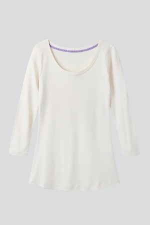 3/4 Sleeve Scoop Neck Cotton Modal Blend T-Shirt from Lavender Hill Clothing 3/4 Sleeve Scoop Neck Cotton Modal Blend T-Shirt from Lavender Hill Clothing