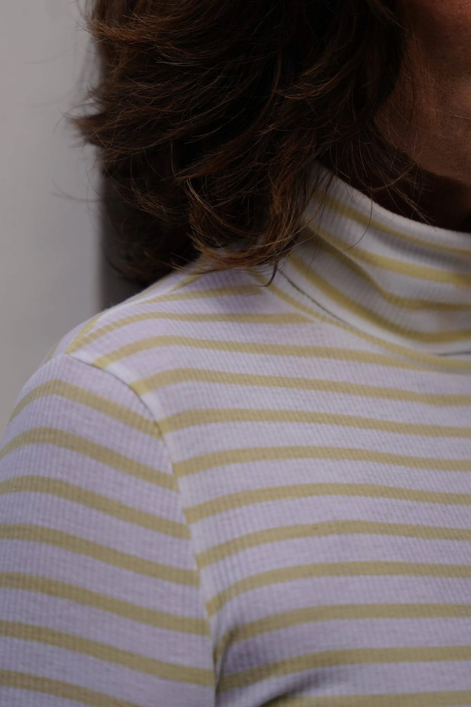 Striped Cotton Roll Neck from Lavender Hill Clothing Striped Cotton Roll Neck from Lavender Hill Clothing