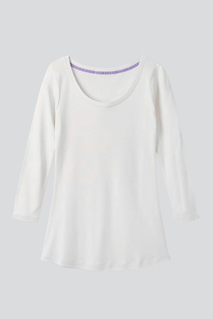 3/4 Sleeve Scoop Neck Cotton Modal Blend T-Shirt from Lavender Hill Clothing 3/4 Sleeve Scoop Neck Cotton Modal Blend T-Shirt from Lavender Hill Clothing