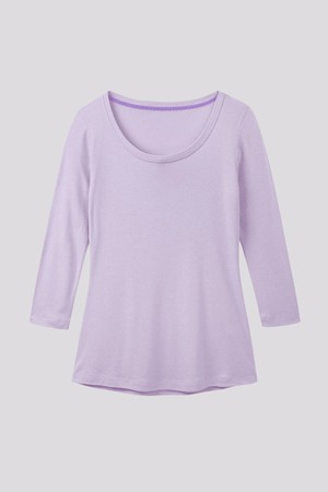 3/4 Sleeve Scoop Neck Cotton Modal Blend T-Shirt from Lavender Hill Clothing 3/4 Sleeve Scoop Neck Cotton Modal Blend T-Shirt from Lavender Hill Clothing