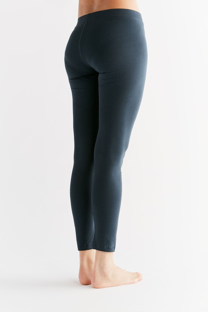 1611-048 | Women Leggings cotton jersey - Navy from Leela Cotton