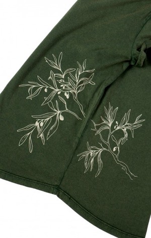 Fairwear Organic Shirt Women Green Olive Branch from Life-Tree