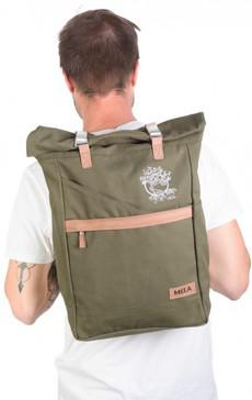 Life-Tree Fairtrade Backpack Olive Green via Life-Tree