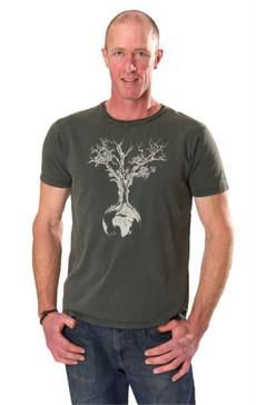Fairwear Organic Shirt Scarab Green Weltenbaum via Life-Tree