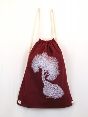 Life-Tree Fairwear Organic Sportsbag Red from Life-Tree