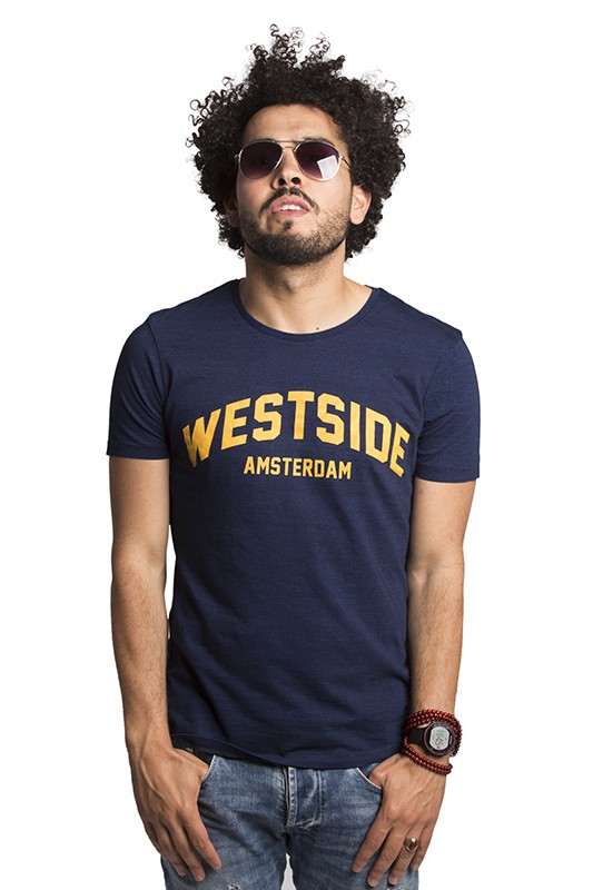 Westside Amsterdam T-shirt - Denim from Loenatix