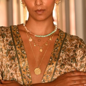 Dancing In The Moonlight Choker Gold Vermeil Outlet from Loft & Daughter