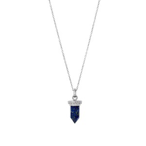 Lapis Charm Pendant Silver from Loft & Daughter