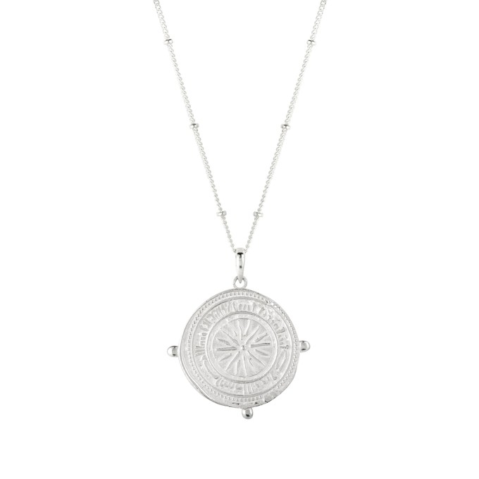 Divine Compass Pendant Silver from Loft & Daughter