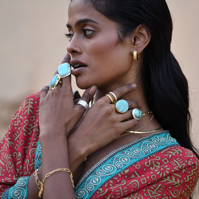 Anokhi Turquoise Rings from Loft & Daughter Anokhi Turquoise Rings from Loft & Daughter