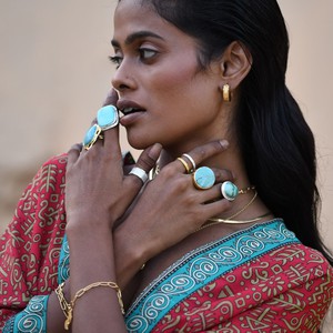 Anokhi Turquoise Rings from Loft & Daughter Anokhi Turquoise Rings from Loft & Daughter