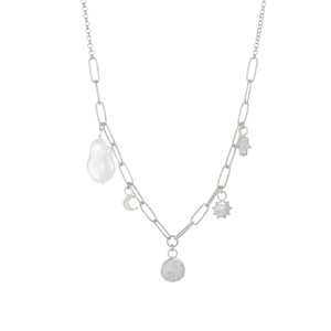 Serendipity Charm Necklace Silver- Outlet from Loft & Daughter