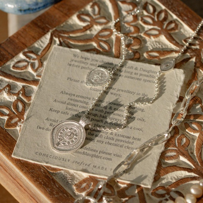 Me, Myself & Eye Pendant Silver- PRE-ORDER from Loft & Daughter