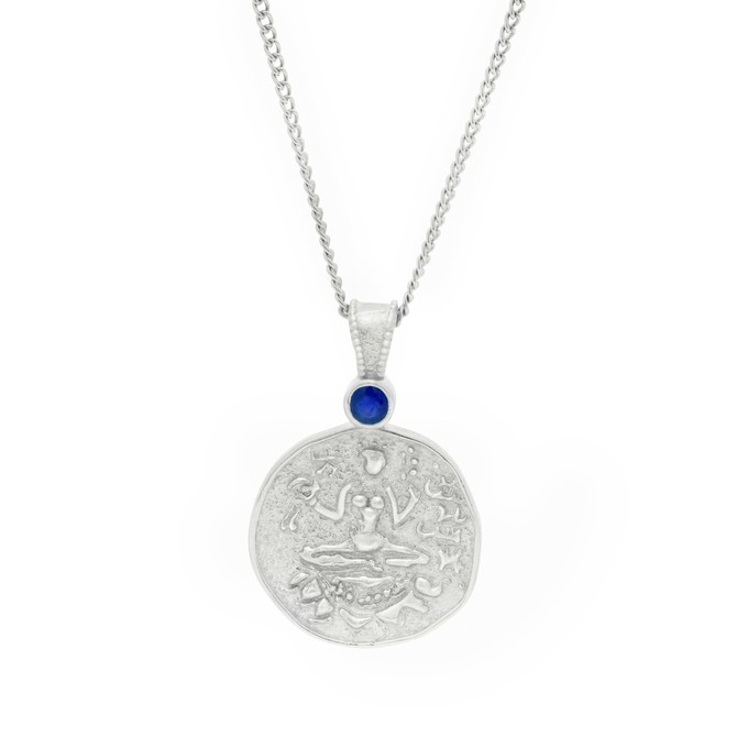 Lakshmi Coin Pendant Silver from Loft & Daughter