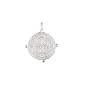 Divine Compass Pendant Charm Silver from Loft & Daughter