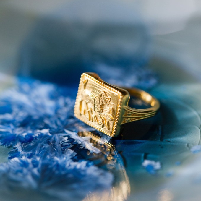 Durga's Lion Ring Gold Vermeil - Outlet from Loft & Daughter