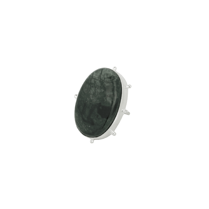 Anokhi Malachite Rings- Silver from Loft & Daughter