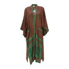 If Saris Could Talk Maxi Kimono- Paprika Paisley via Loft & Daughter