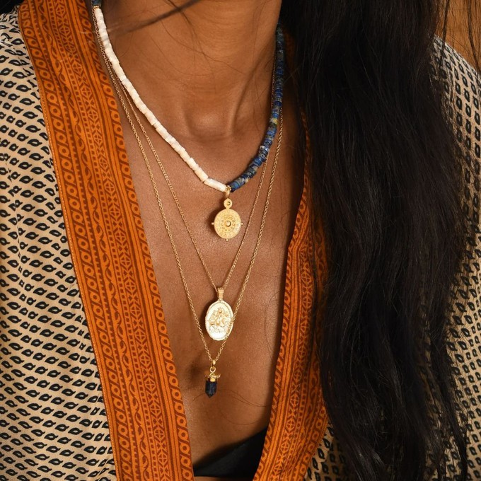 Santorini Bead Necklace from Loft & Daughter