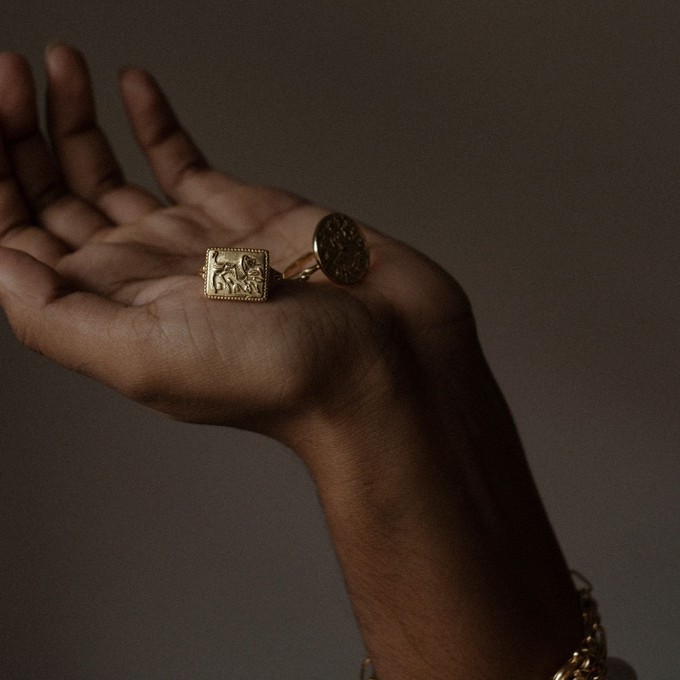 Durga's Lion Ring Gold Vermeil - Outlet from Loft & Daughter