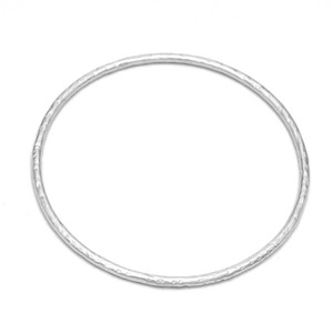 Hammered Bangle Silver from Loft & Daughter