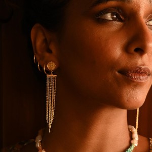Divine Compass Earrings Gold Vermeil - Outlet from Loft & Daughter