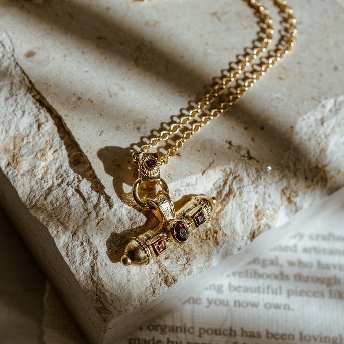 Nivara Gemstone Amulet Pendant from Loft & Daughter