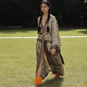 If Saris Could Talk Maxi Kimono- Sacred Earth B from Loft & Daughter