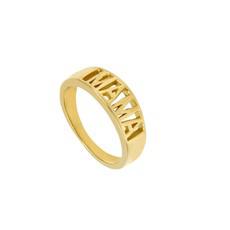 Mama Signet Ring Gold Vermeil via Loft & Daughter