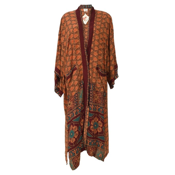 If Saris Could Talk Maxi Kimono-Rich Riad from Loft & Daughter